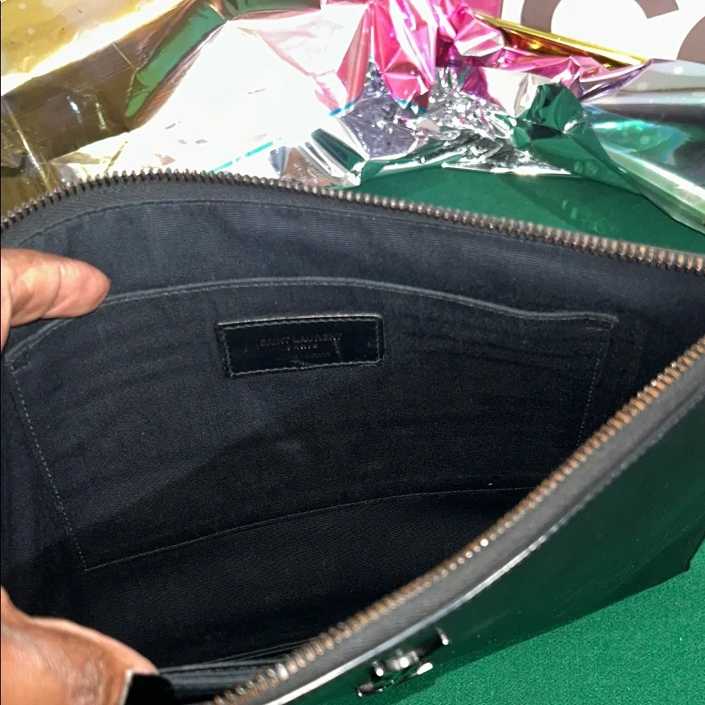 Yves Saint Laurent Black Clutch - Picture 5 of 6